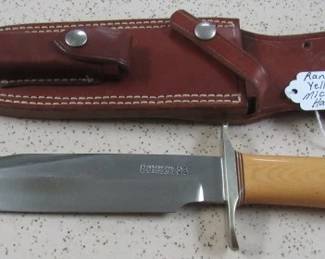 Randall Yellow Micarta Handle Knife