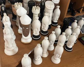 Ceramic chess set 