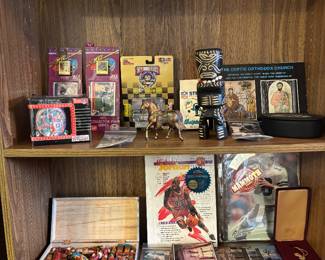 Sports memorabilia including lots of Miami Dolphins swag 