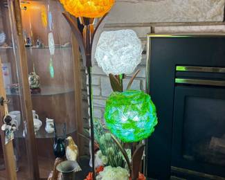 42" tall MCM "Spaghetti" bulb lamp