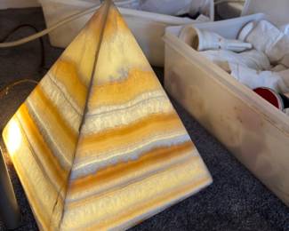Marble light up pyramid 