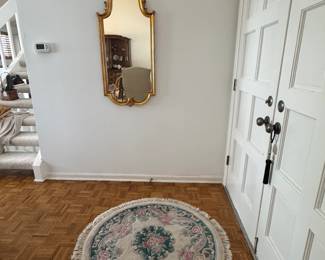 Circular Rug and Mirror