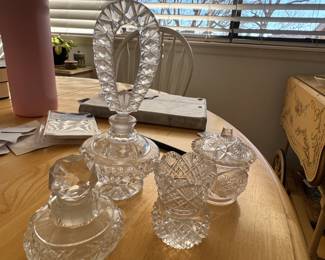 Cut Crystal and Pressed Glass collection (more not pictured)