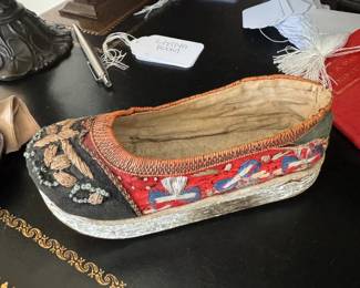 Antique Chinese Embroidered Shoe
