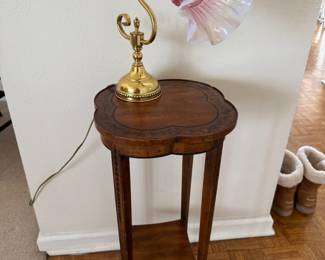 Quatrefoil Side Table, Desk Lamp