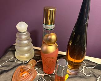Assorted Designer Perfume Bottles - Nina Ricci, Salvador Dali, Avon, Revlon, Sisley