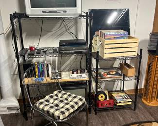 Philips CRT Television with Zenith VCR and Sony DVD Player