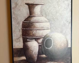 Textured Still Life of Vases Wall Art by Andre Mazo