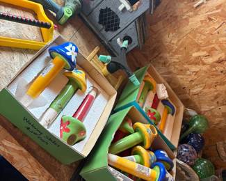 Ceramic Mushroom Watering Stakes