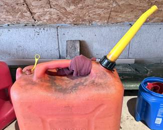 Assorted Plastic Fuel and Kerosene Cans