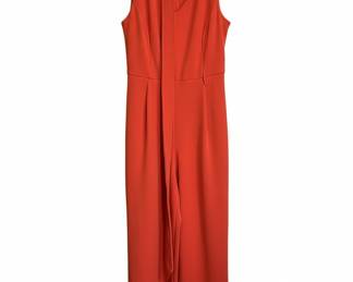 Calvin Klein Sleeveless Jumpsuit with Tie Neck