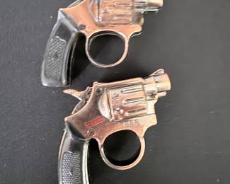 Two Vintage Die-Cast Toy Revolvers