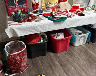 Christmas Decorations Assortment with "Home for the Holidays" Rug