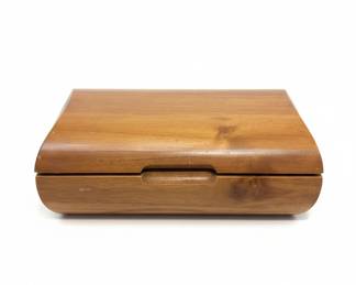 Vintage Mid-Century Modern Teak Jewelry Box