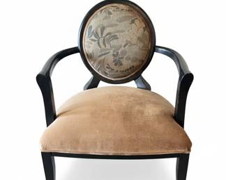 Barbara Barry for Baker Oval Back Armchair