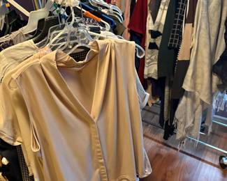 Calvin Klein Sleeveless V-Neck Blouse