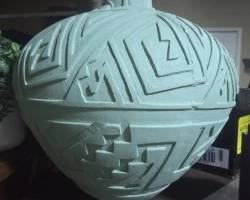 One of many pottery pieces available