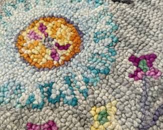 Another section of the 5’Lx 8’.6” rug