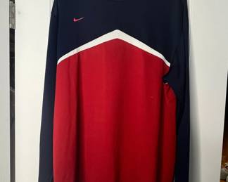 Washington Nationals Nike DriFIT Performance Apparel Mock Neck Shirt