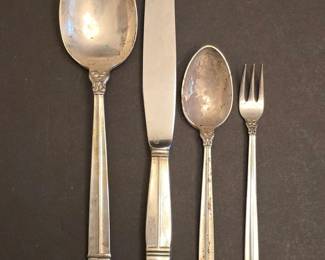 International Silver Royal Danish Sterling Silver Flatware Set
