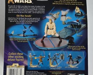 Star Wars Attack of the Clones ObiWan Kenobi with ForceFlipping Attack second image