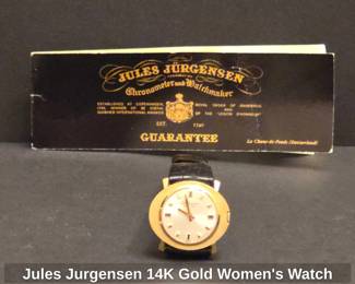 Jules Jurgensen 14K Gold Womens Watch 
