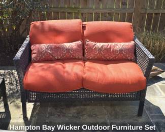 Hampton Bay Wicker Outdoor Furniture Set second image