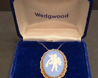 Wedgwood Jasperware Cupid Pendant Necklace or Brooch