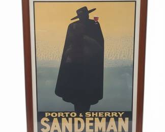 Sandeman The Don Porto  Sherry Vintage Reproduction Poster by George Massiot
