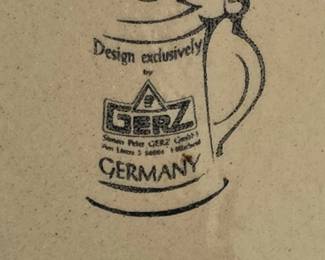 Gerz Deutschland Beer Stein with Pewter Lid third image
