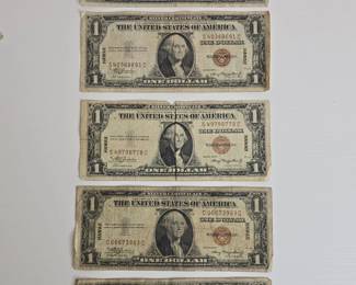 A Hawaii Overprint $1 Silver Certificate Set