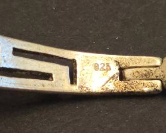 Sterling Silver Greek Key Bangle Bracelet second image