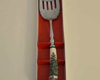 Christmas Tree Ceramic Handle Carving Fork