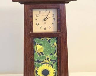 Schlabaugh  Sons Arts and Crafts Mantel Clock