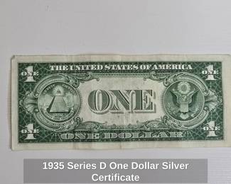 Series D One Dollar Silver Certificate 