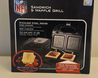 NFL New England Patriots Sandwich  Waffle Grill