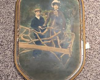 Victorian Era Photograph in Domed Frame