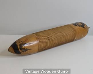 Vintage Wooden Guiro