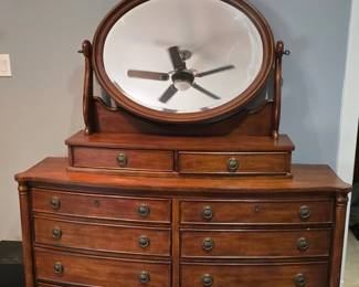 Davis International Windsor Cherry Dresser with Mirror