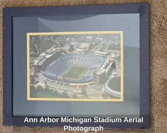 Ann Arbor Michigan Stadium Aerial Photograph