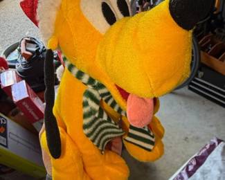 Disney Press Here Animated Holiday Pluto Plush Toy by Just Play second image