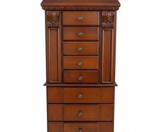 Vintage Powell Cherry Jewelry Armoire third image