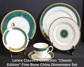 Lenox Classics Collection Classic Edition Fine Bone China Dinnerware Set