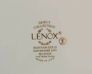 Lenox Hannah Gold Fine Bone China Dinnerware Set second image