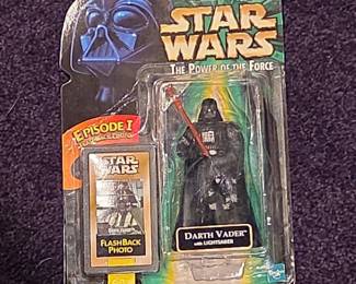 Star Wars The Power of the Force  Episode I  Darth Vader with Lightsaber Action Figure