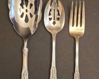 Wallace Rose Point Sterling Silver Serving Set  Pieces