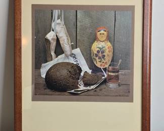 Still Life with Ballet Slippers, Bread, and Matryoshka Doll