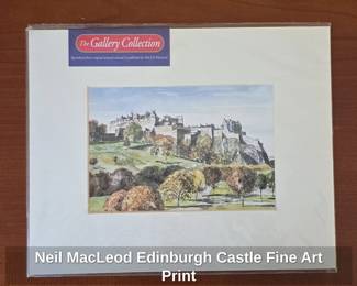 Neil MacLeod Edinburgh Castle Fine Art Print