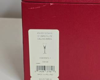 Waterford Crystal Days of Christmas Collection fourth Ed. Days of Xmas Flute Calling Birds third image