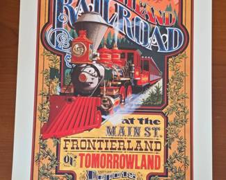 Disneyland Railroad All Aboard Poster 